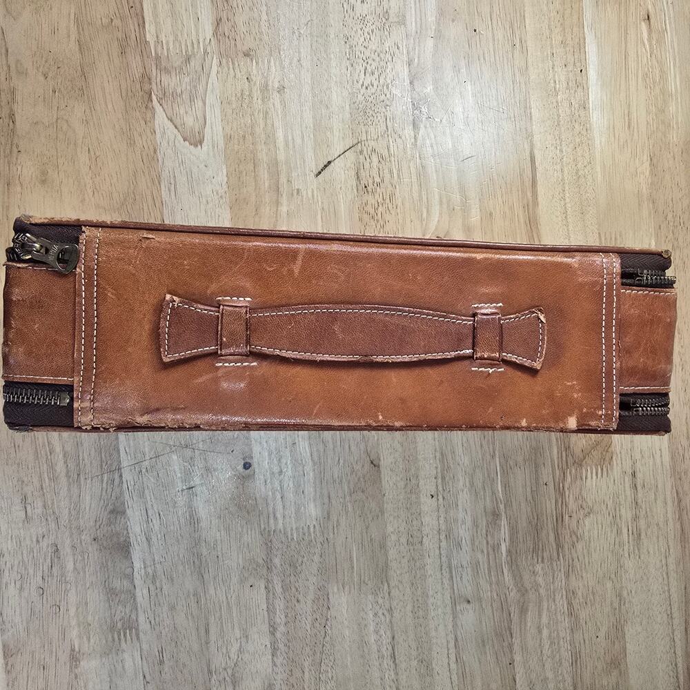 Vintage Mens Travel Toiletry Vanity Grooming Case Bag - Picture 7 of 10